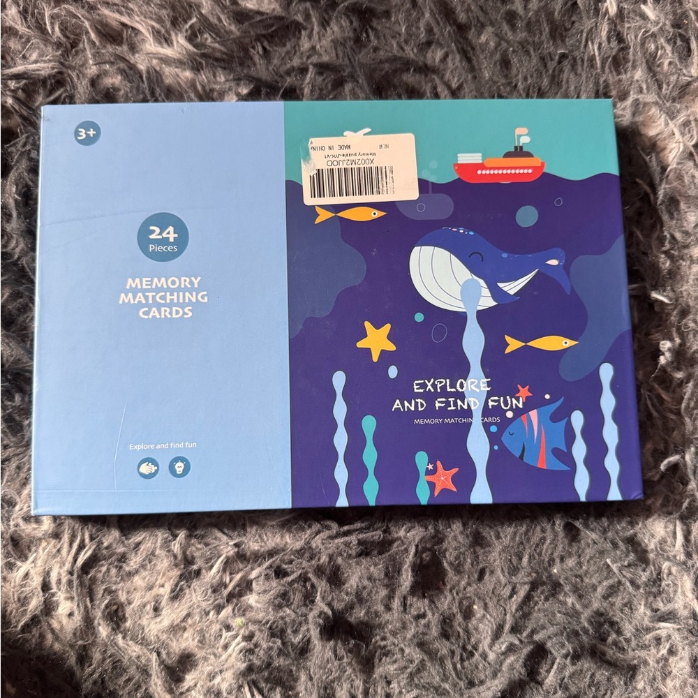 24-piece memory matching card game
